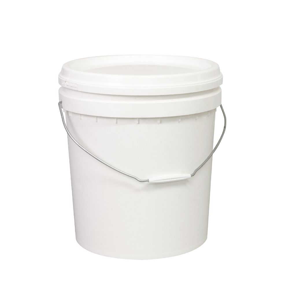 Image of 15L PAIL WITH LID & STEEL HANDLE